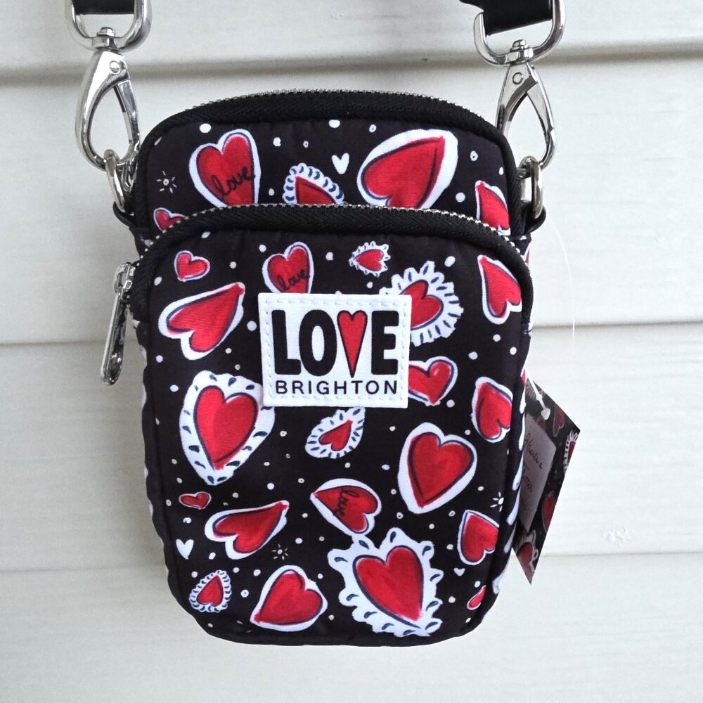 NWT Love Brighton Hearts and Flutter Utility Crossbody bag - Picture 2 of 15